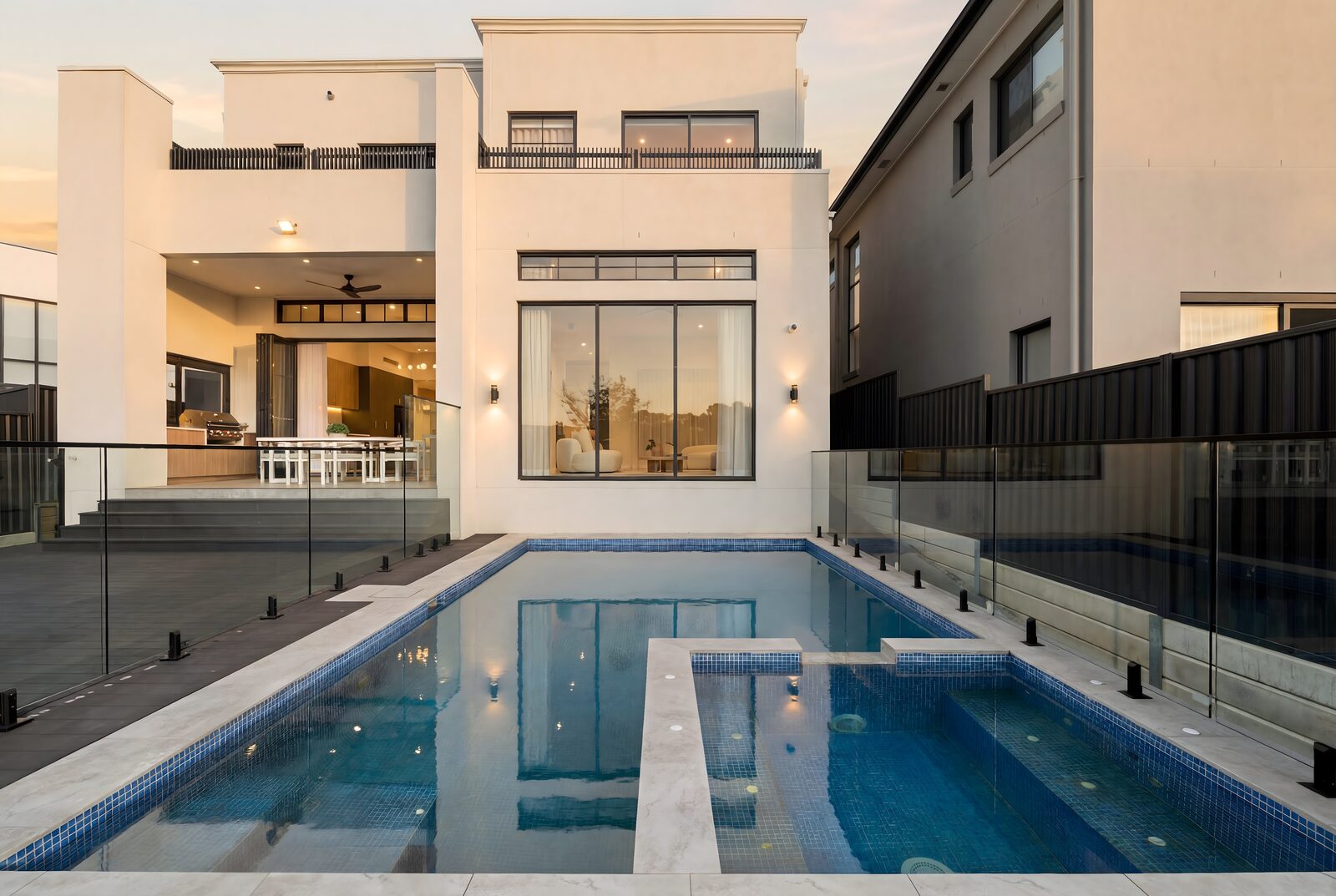 No. 3 Carrawinya — pool and rear elevation