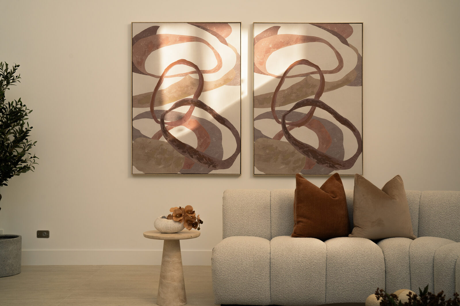 The Grace Residence — lounge and artwork